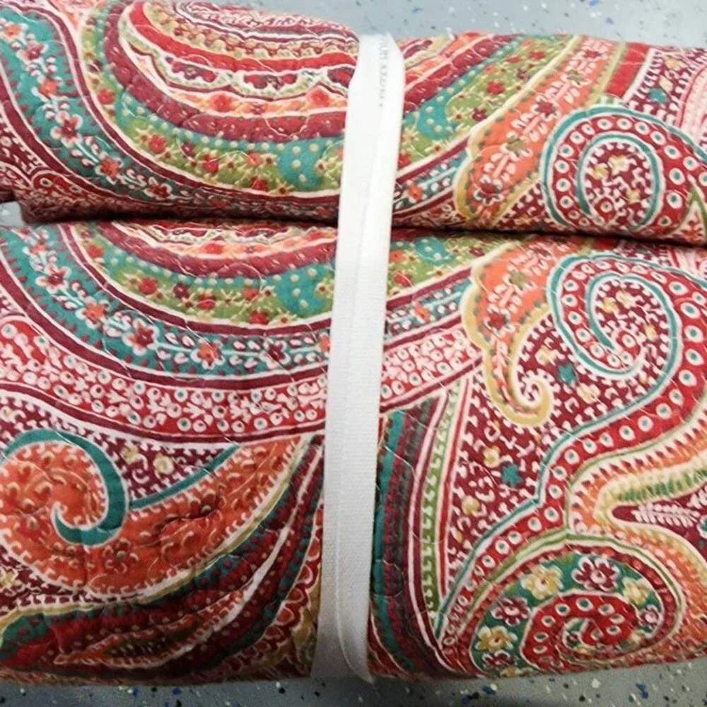 Levtex Home Spruce Paisley Reversible Quilt Set Unisex King Size Red